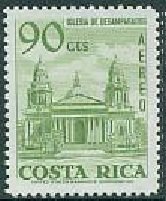 Stamp, Church of the Abandoned, Costa Rica,  , Churches - Cathedrals - Basilicas - Chapels