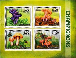 Mini Sheet, Mushrooms, Cinderellas,  , Mushrooms