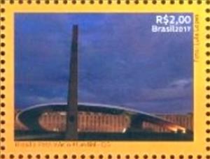 Stamp, Military Obelisk, Brazil,  , Monuments