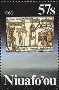 Stamp, Tapestry of Bayeux (1086), Niuafo'ou,  , Comets, Paintings
