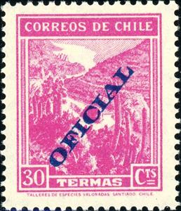 Stamp, Mineral spas, Chile,  , Cacti, Landscapes, Mountains, Plants (Flora)