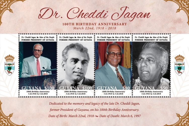 Centenary of birth of Cheddi Jagan, former President