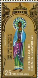 Stamp, Saints, Equatorial Guinea,  , Easter, Paintings