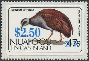 Stamp, Niuafo'ou Megapode, Niuafo'ou,  , Animals (Fauna), Birds