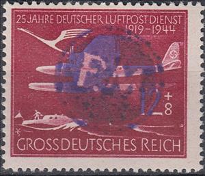 Stamp, Print on German Empire stamp, Germany, Local Post,  