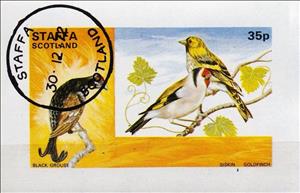 Souvenir Sheet, Black grouse, Siskin, Goldfinch, Cinderellas,  , Animals (Fauna), Birds