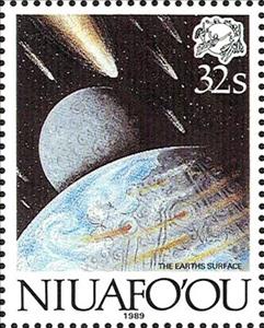 Stamp, The Earth's surface, Niuafo'ou,  
