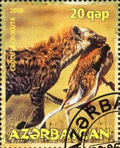 Stamp, Crocuta Crocuta, Cinderellas,  , Animals (Fauna)