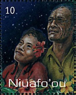 Wife and man watching a satellite