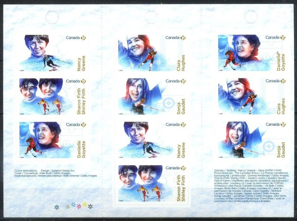 Women In Winter Sports Self Adhesive Booklet