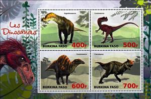 Mini Sheet, Dinosaurs, Cinderellas,  , Animals (Fauna), Dinosaurs, Prehistorical Animals, Reptiles