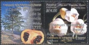 Se-tenant, Commemorative Overprints on Older Issues, Panama,  