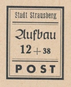 Stamp, Wiederaufbau, Germany, Local Post,  