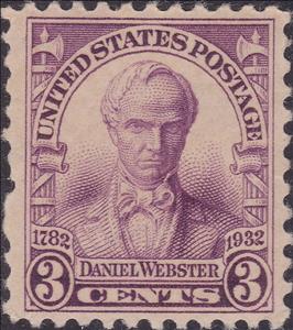 Stamp, Daniel Webster (1782-1852), Statesman, United States of America,  