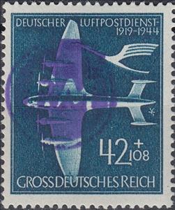 Stamp, Print on German Empire stamp, Germany, Local Post,  