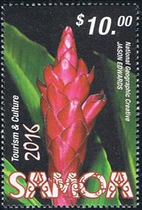 Stamp, Bromeliad, Samoa,  , Flowers, Plants (Flora)