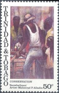 Stamp, Snowballman, by Mahmoud P. Alladin., Trinidad and Tobago,  , Art