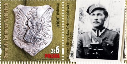Stamp, Gorget of "Roja", Poland,  , Coats of Arms, Second World War