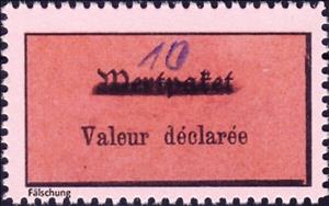 Stamp, Wertpaketzettel, Germany, Local Post,  