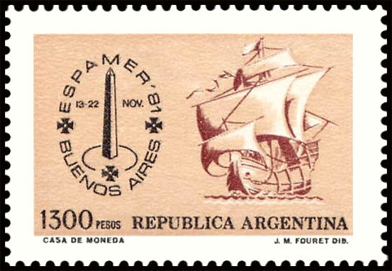 ESPAMER '81 - Boat and logo