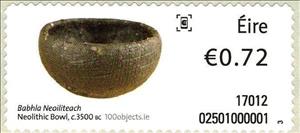 Stamp, Neolithic Bowl, 3500 BC, Ireland,  , Archaeology