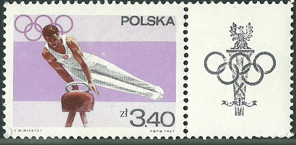 Gymnast on vaulting horse