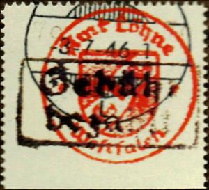 Stamp, Gebührenzettel, Germany, Local Post,  