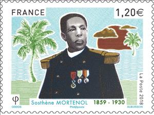 Stamp, Sosthene Mortenol, 1st Antillean Graduate of Polytechnic, France,  , Military Officers