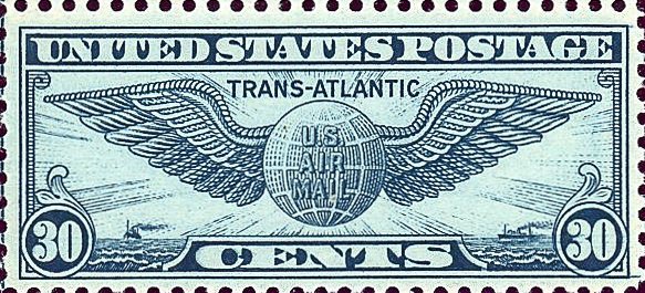 Stamp, Winged Globe, United States of America,  
