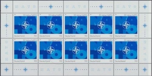 Mini Sheet, N.A.T.O., Germany, Federal Republic,  , Anniversaries and Jubilees, Commemoration, N.A.T.O.