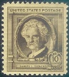 Stamp, Samuel L. Clemens (Mark Twain), United States of America,  