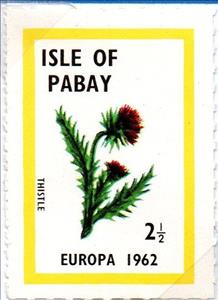 Stamp, Europa 1962, Flowers, Thistle, Cinderellas,  , Flowers, Plants (Flora)