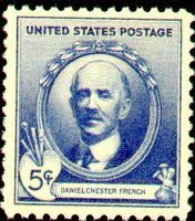 Stamp, Daniel Chester French, United States of America,  