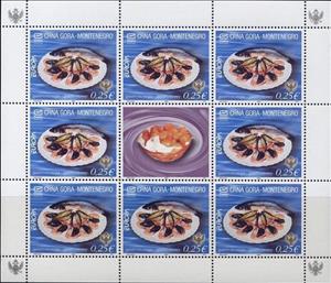 Mini Sheet, Europa (C.E.P.T.) 2005 - Gastronomy (KB), Montenegro,  , C.E.P.T. / Europe, Food, Gastronomy