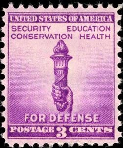 Stamp, Torch Of Enlightenment, United States of America,  , Torchs