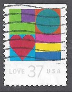 Stamp, Love, United States of America,  , Hearts, Love