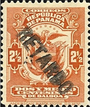 Stamp, "Retardo" on Coat of Arms, Panama,  , Coats of Arms, Letters (Alphabet)