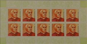 Mini Sheet, 100. Todestag von Sebastian Kneipp, Germany, Federal Republic,  , Commemoration, Famous People, Healthcare, Men, Theologians