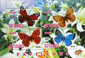 Souvenir Sheet, Butterflies, Cinderellas,  , Animals (Fauna), Butterflies, Insects