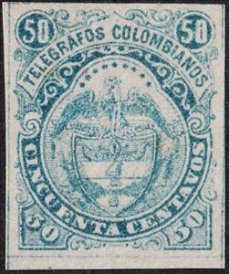 Stamp, Coat of Arms, Colombia,  , Coats of Arms