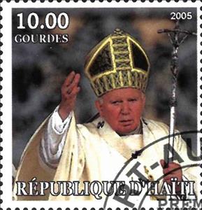Stamp, Pope John Paul II, Cinderellas,  , Popes