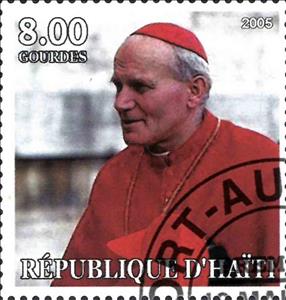 Stamp, Pope John Paul II, Cinderellas,  , Popes