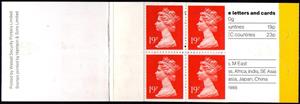 Booklet Pane, Queen Elizabeth II - Decimal Machin, United Kingdom of Great Britain & Northern Ireland,  , Heads of State, Queens, Royalty