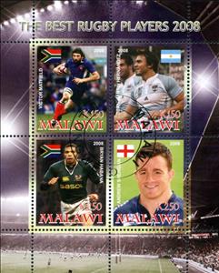 Mini Sheet, The Best Rugby Platers 2008, Cinderellas,  , Rugby, Sports