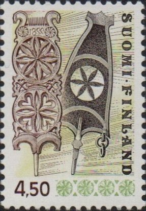 Distaff (wood carving) - perf 11¾