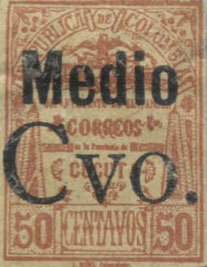 1905 Stamp overprinted