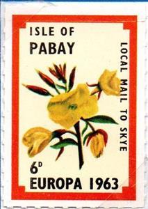 Stamp, Europa 1963, Flowers., Cinderellas,  , Flowers, Plants (Flora)