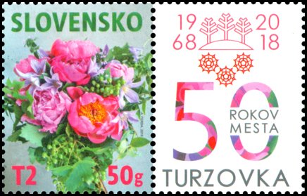 Stamp, Flowers Personalized Stamp, Slovakia,  , Flowers, Plants (Flora)