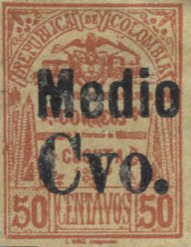1905 Stamp overprinted