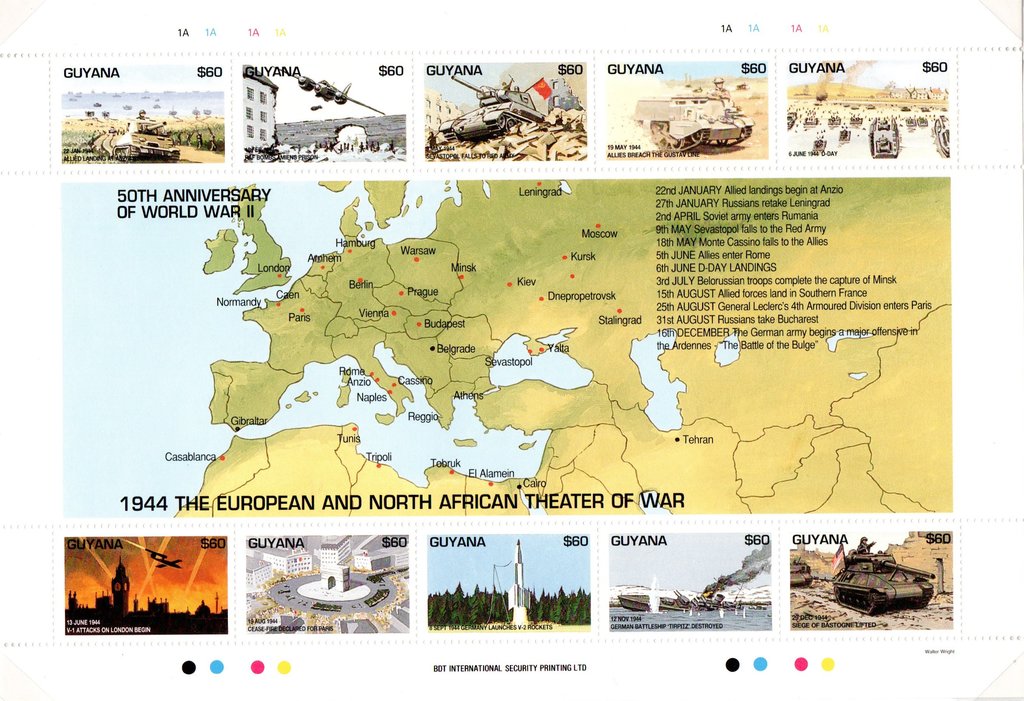 D-Day Landings and map